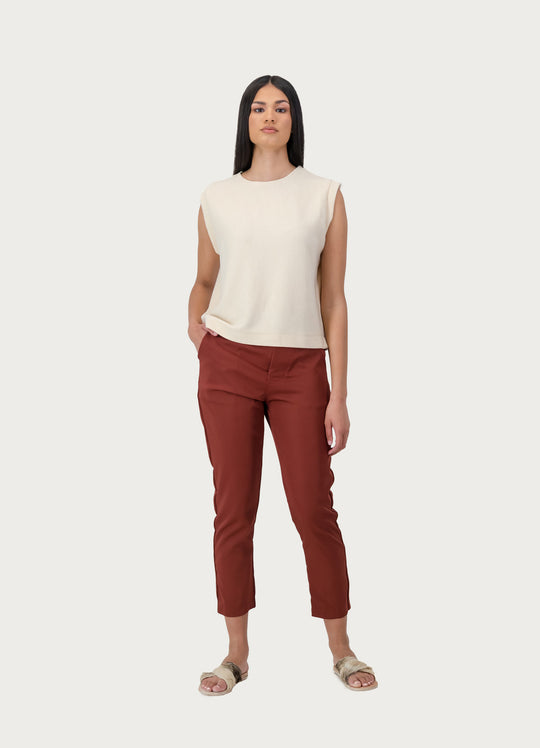 Unisex Rib-Knit Vest (Crew Neck)