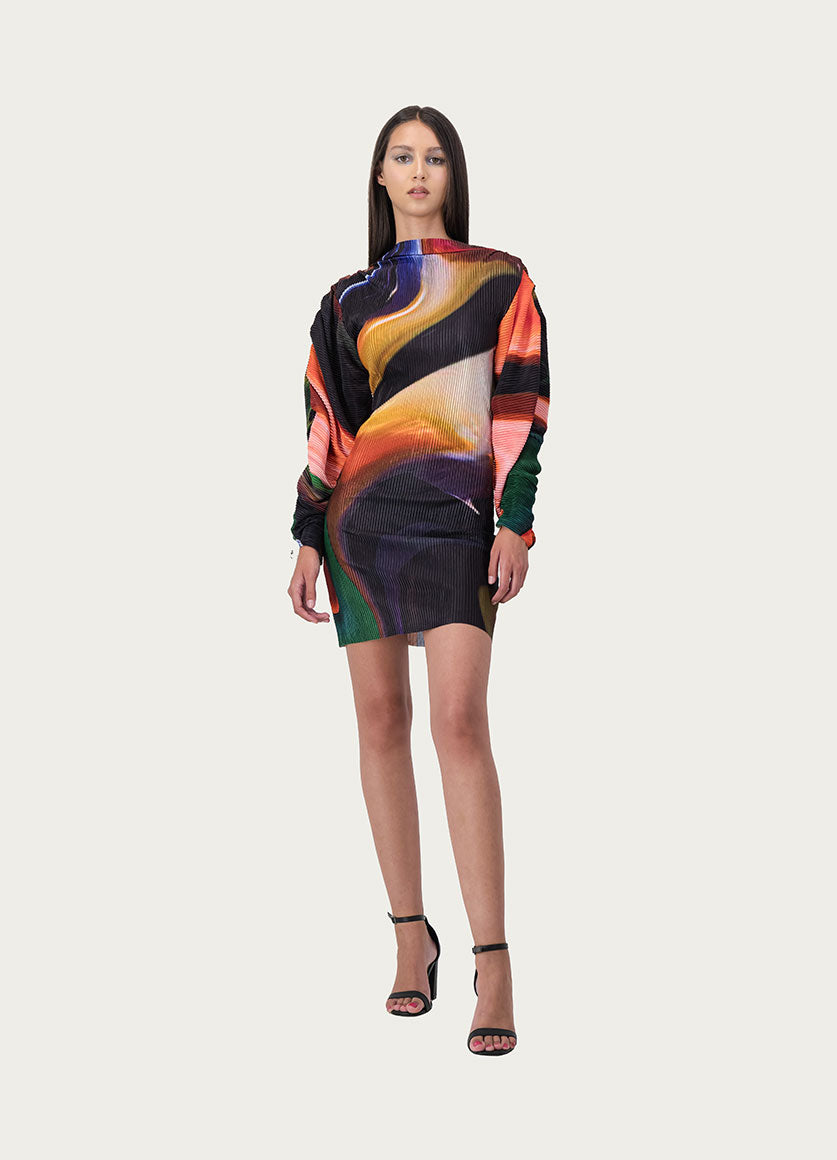 Zena Dress Green Print
