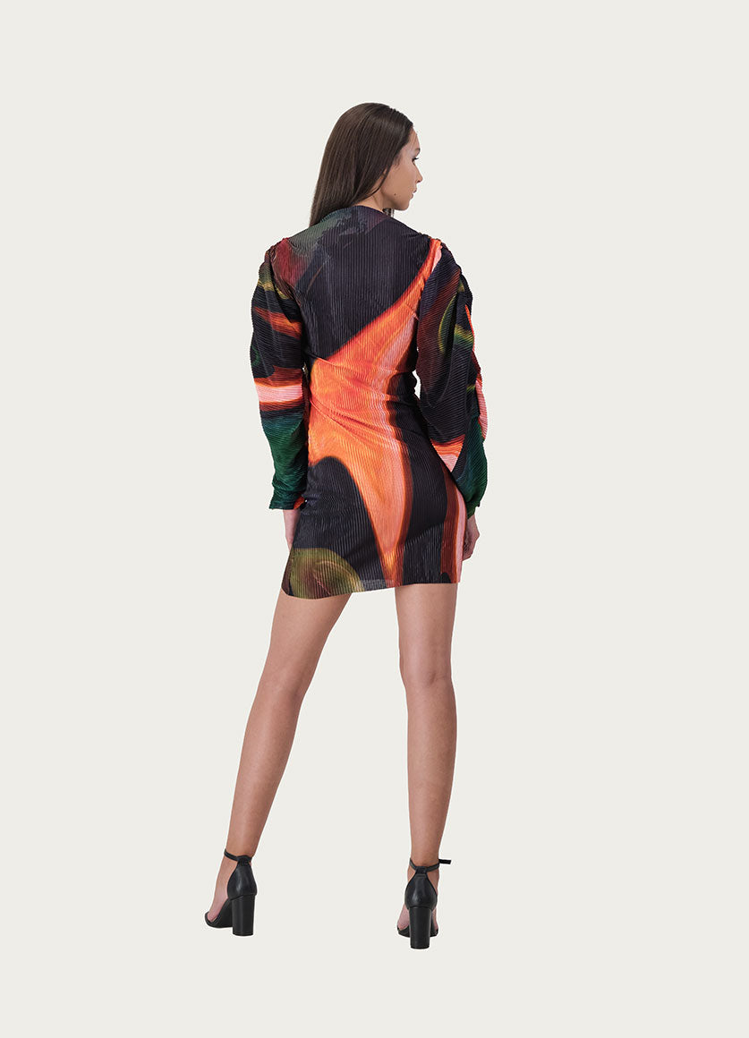 Zena Dress Green Print