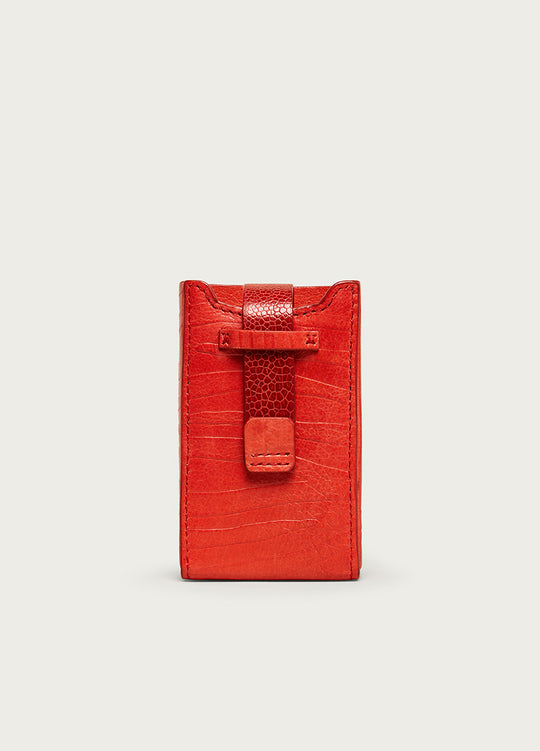 Playing Card Holder Scarlet Red Zebra