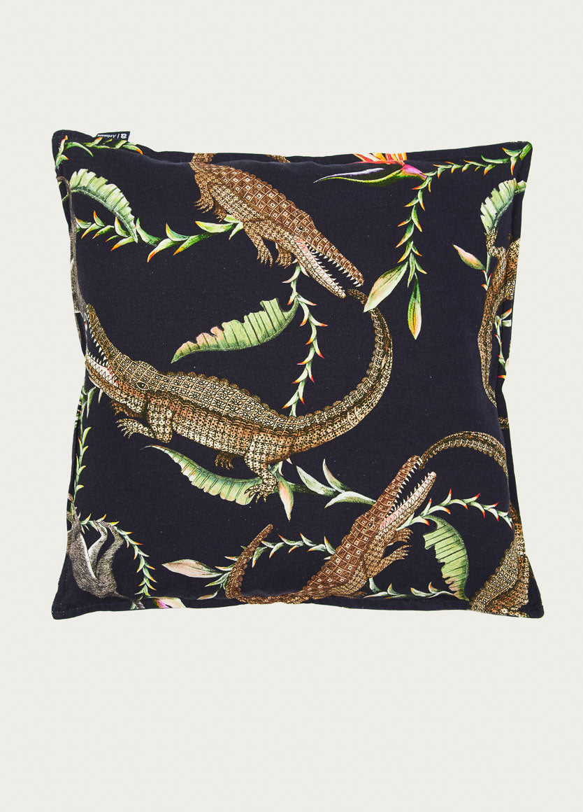 River Chase Night Linen Cushion Cover