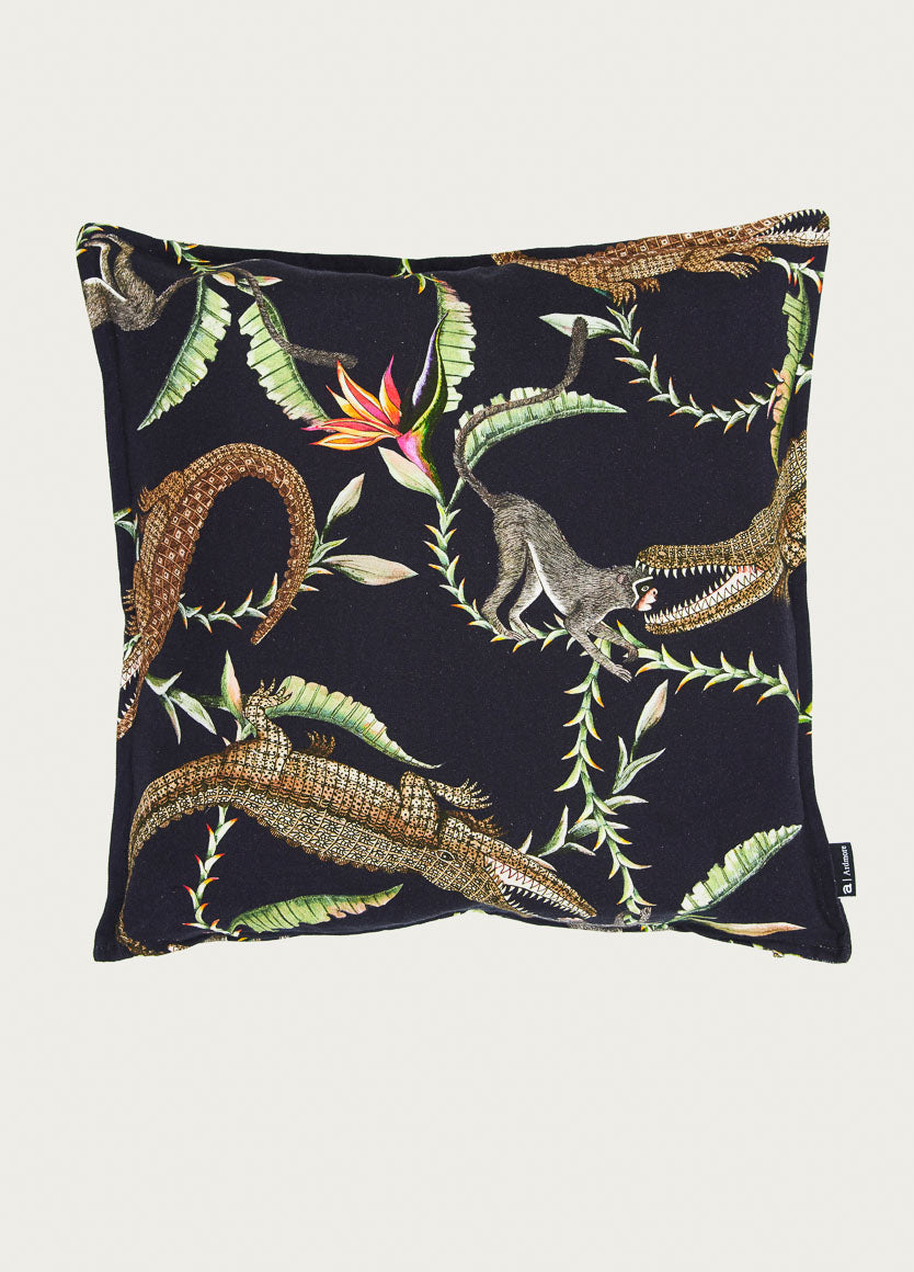 River Chase Night Linen Cushion Cover