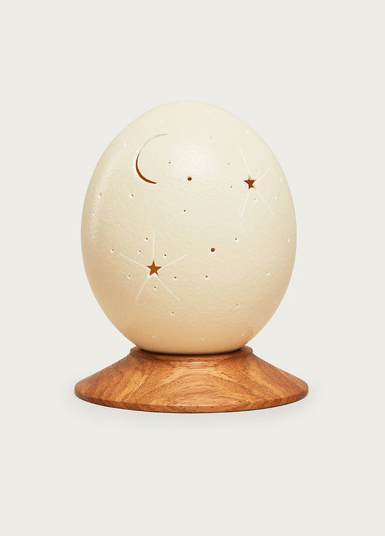 Carved Egg Moon & Stars