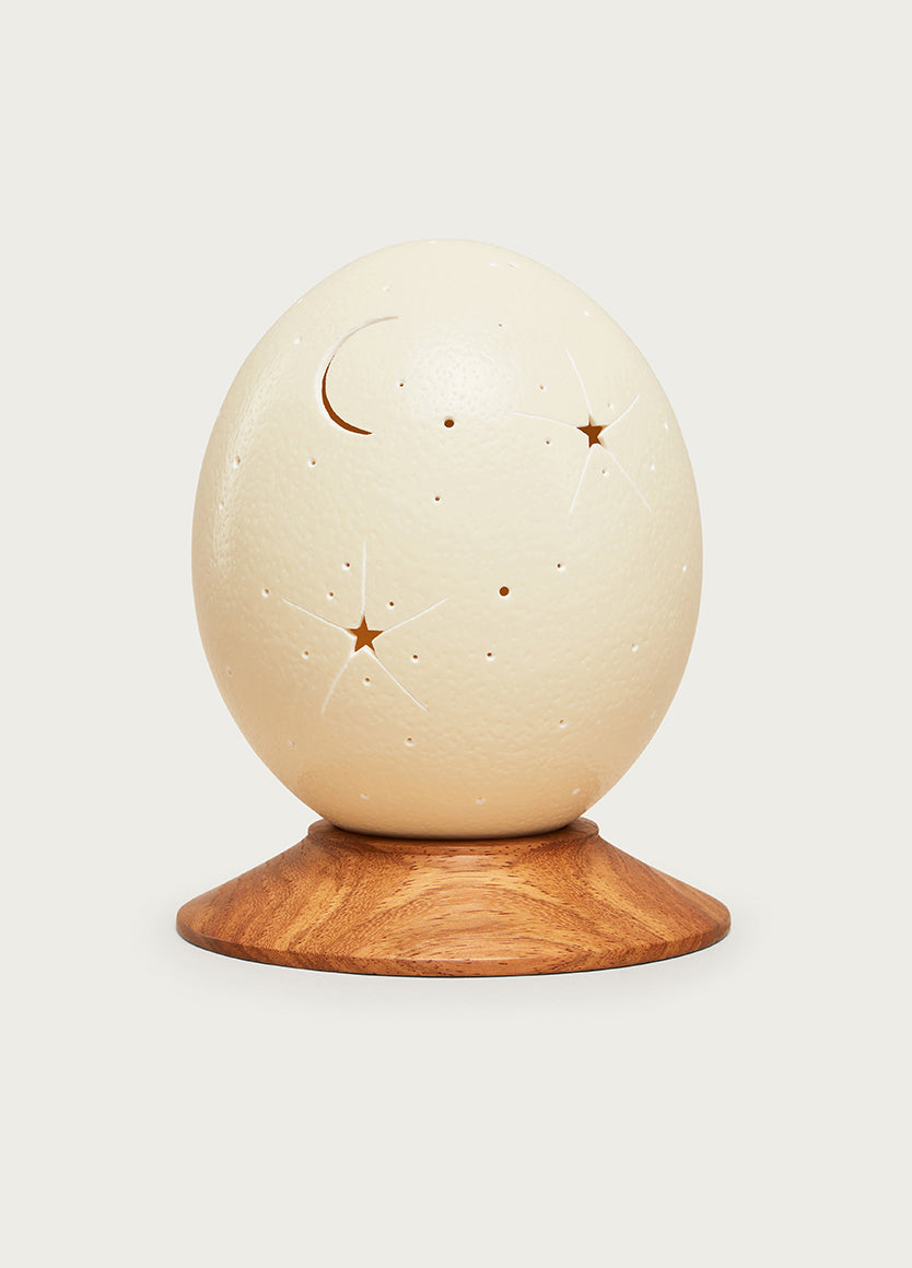 Carved Egg Moon & Stars