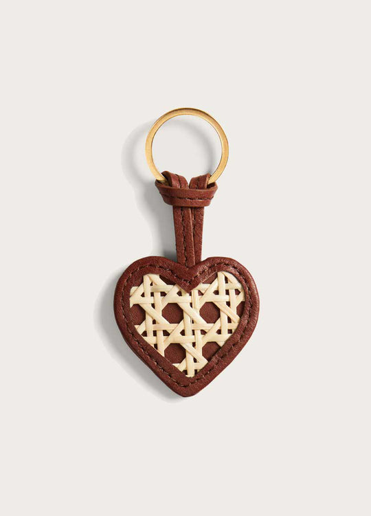 Rattan Keyring Mid Brown