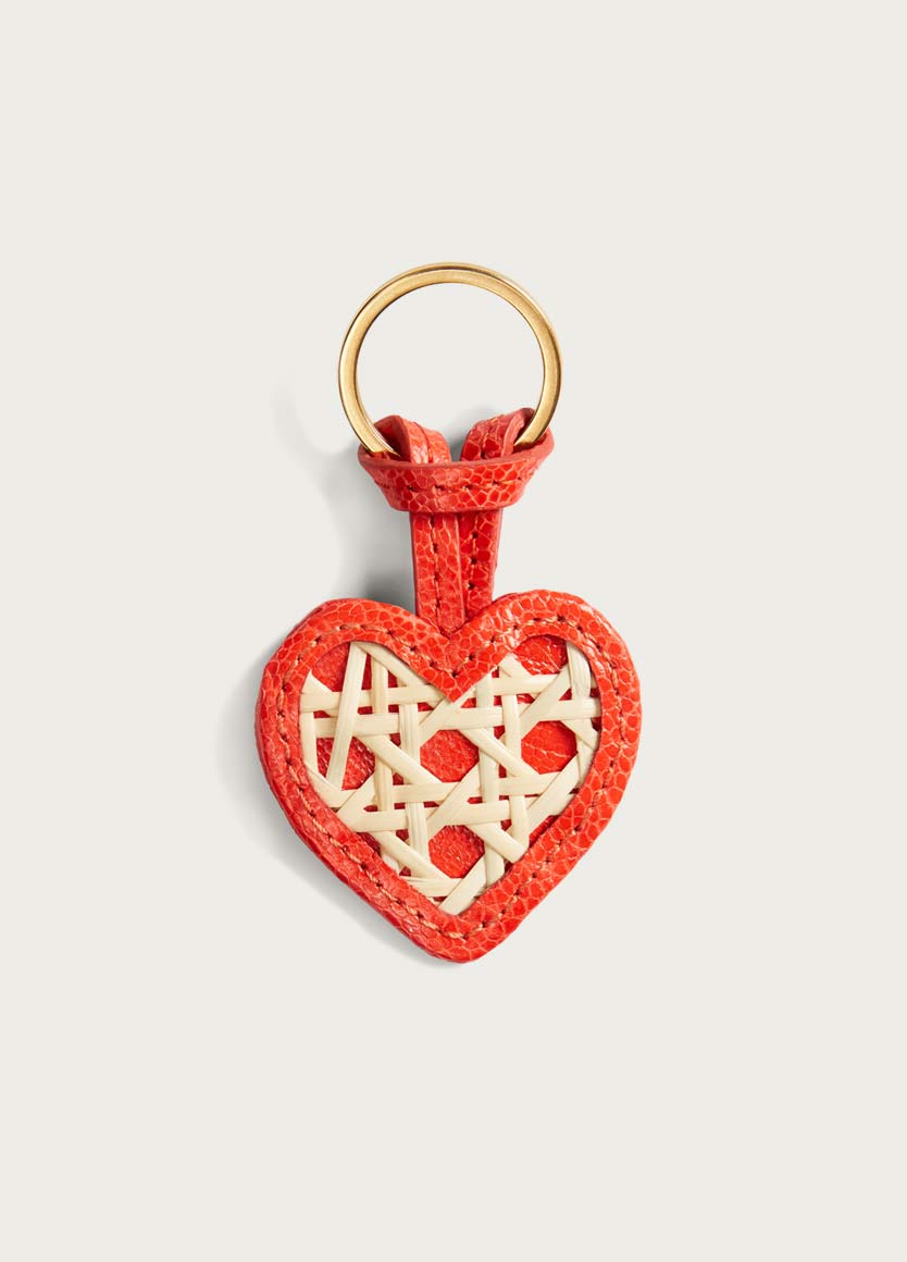 Rattan Keyring Chilli Red