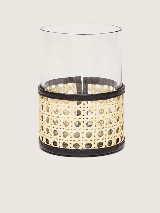 Rattan Vase Black