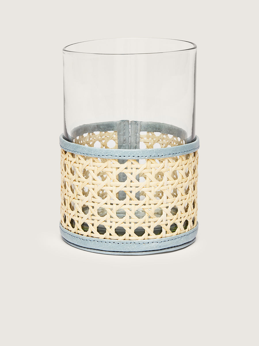 Rattan Vase Blue