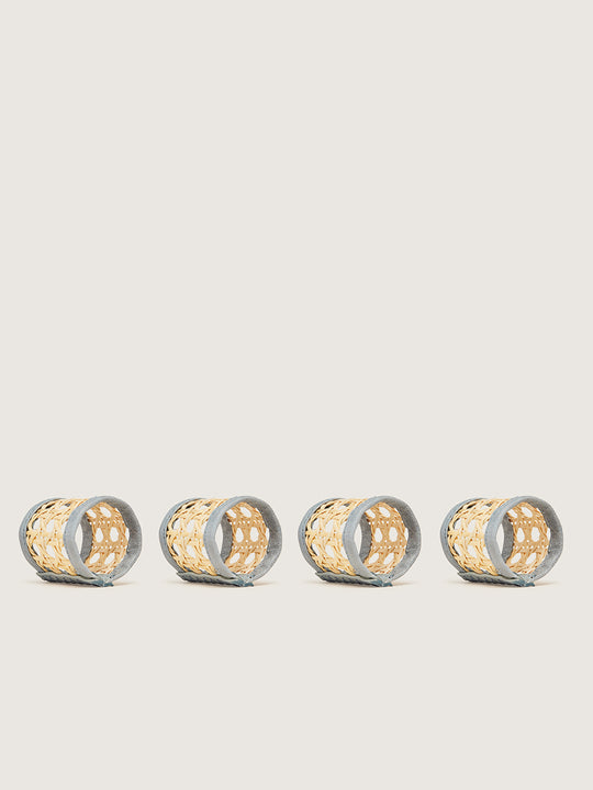 Serviette Rings Blue Set of 4