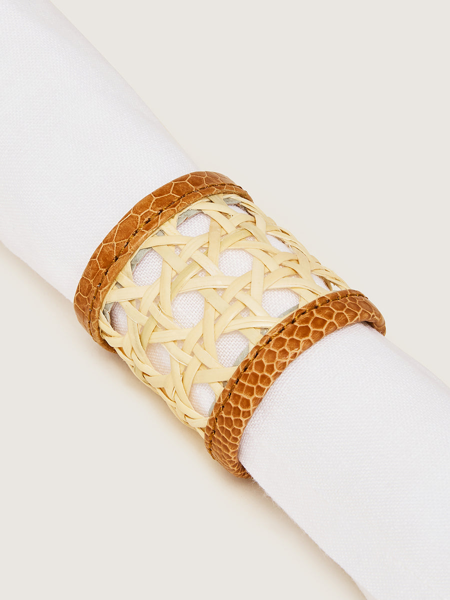 Serviette Rings Burnt Amber Set of 4