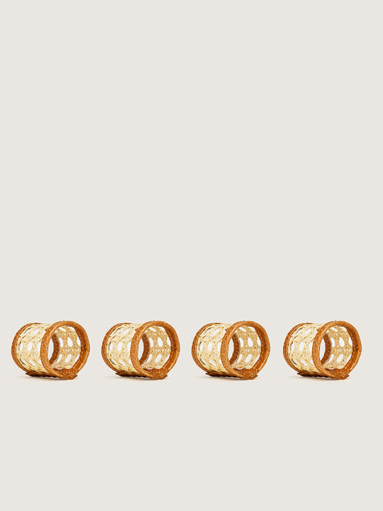 Serviette Rings Burnt Amber Set of 4