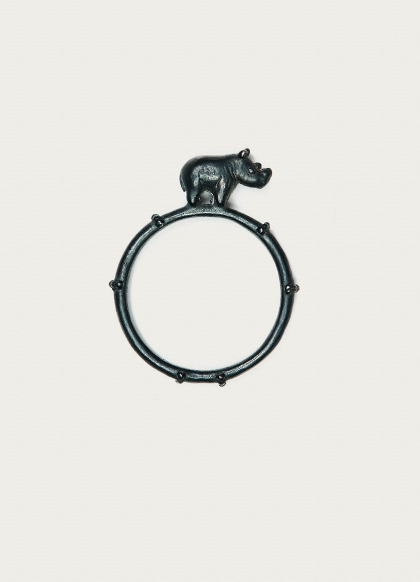 AR OXIDISED BALU RING